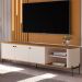 Rack Para TV 70 Polegadas Olaf Off White Nature Preto