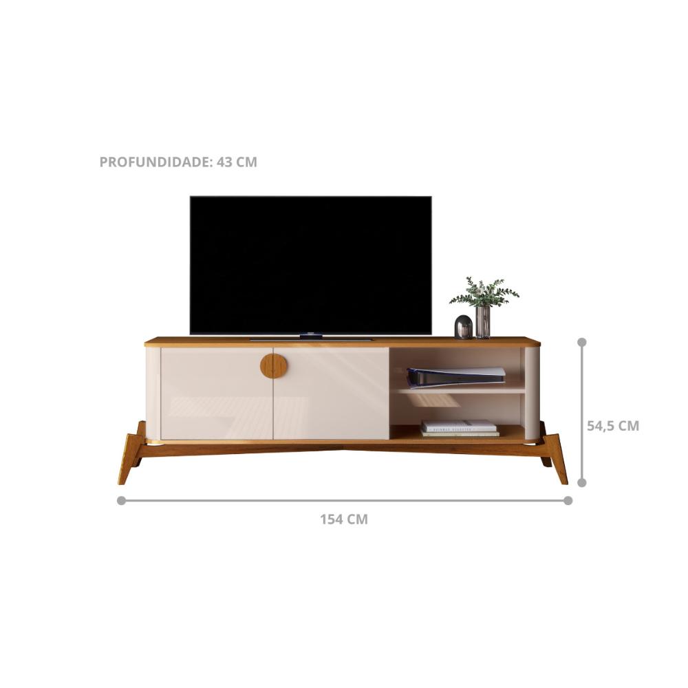 Rack Para TV 75 Polegadas Adamantina 1800 Off White
