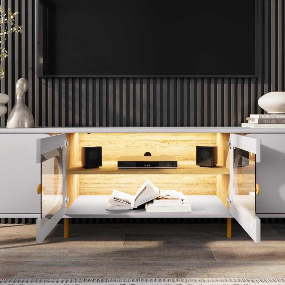 Rack Para TV 75 Polegadas Navajo Off White Cinamomo