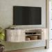 Rack Suspenso  Para TVs 60" Verona Calacata Off White