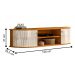 Rack Suspenso Para TVs 60" Verona Cinamomo Off White