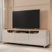 Rack com Rodizíos para TVs de 60" Elkins Off White Noce