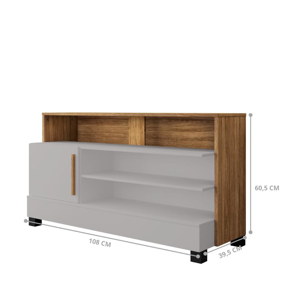 Rack para TV 48 Polegadas Riviera Off White Cinamomo