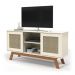 Rack para TV Amsterdam detalhe em Rattan Sintético Off White