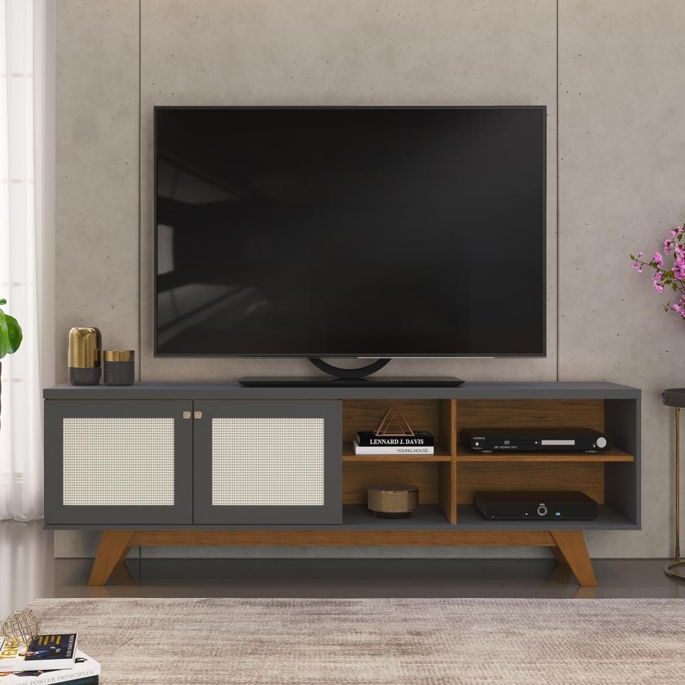 Rack para TV Zac Freijo Cinza