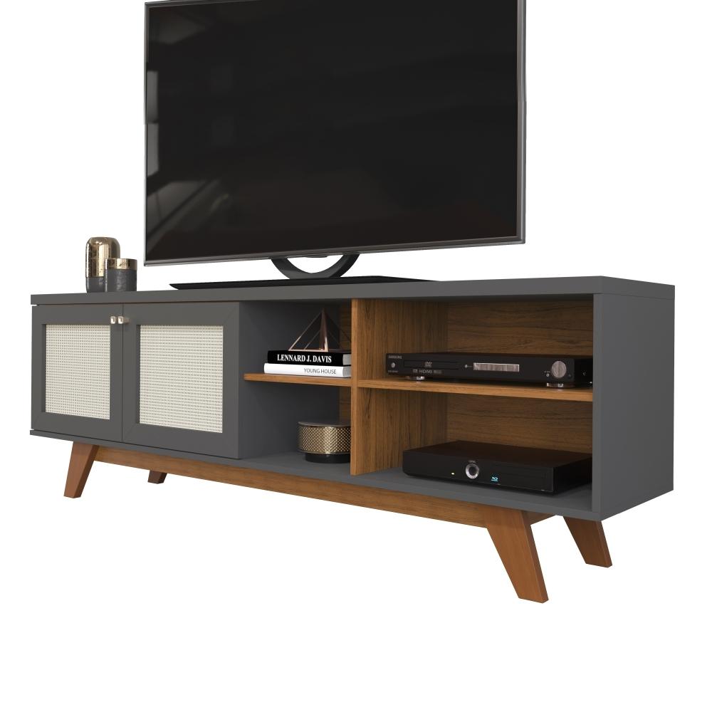 Rack para TV Zac Freijo Cinza