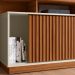 Rack para TVs até 75 Polegadas Ajax Cinamomo Mel Off White