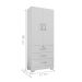 Roupeiro 2 Portas e 3 Gavetas Sneek Branco