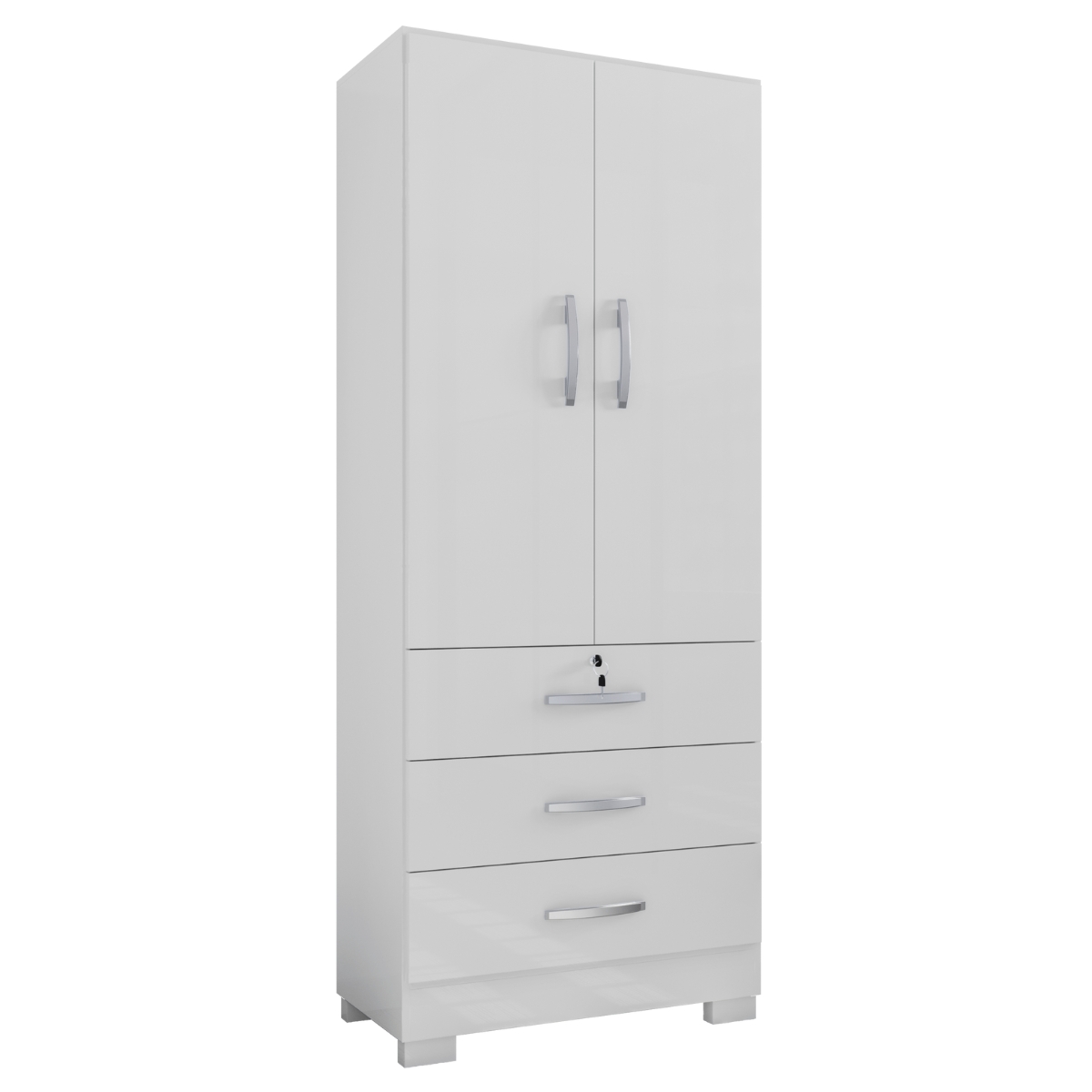Roupeiro 2 Portas e 3 Gavetas Sneek Branco