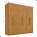 Roupeiro 6 Portas e 4 Gavetas Cotia Naturalle