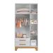 Roupeiro com 3 Portas Segóvia Branco Acetinado