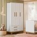 Roupeiro com 3 Portas Segóvia Branco Acetinado