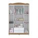 Roupeiro com 4 portas Gravata New York Branco Almendra