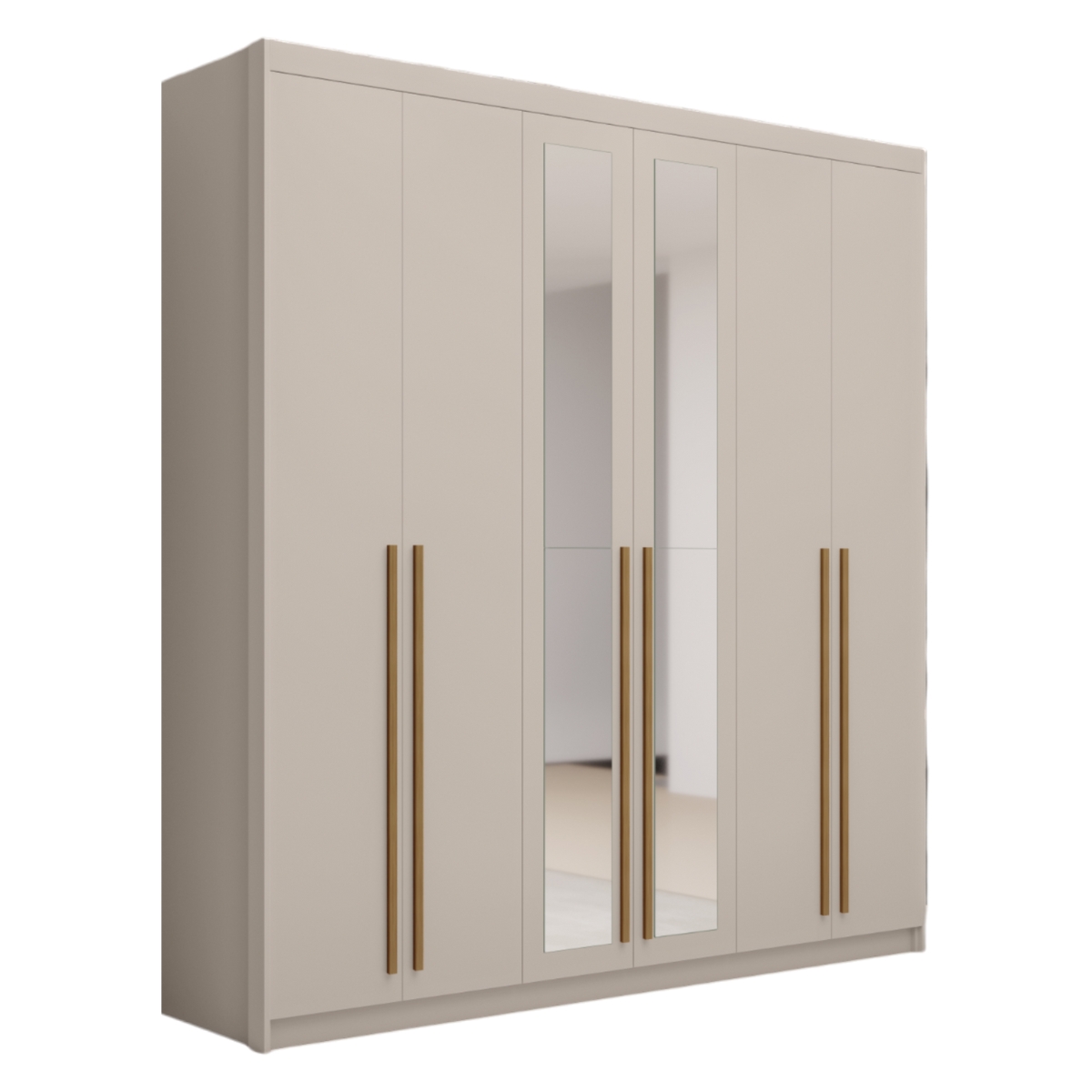 Roupeiro com 6 Portas com Espelhos Finlandia Fendi