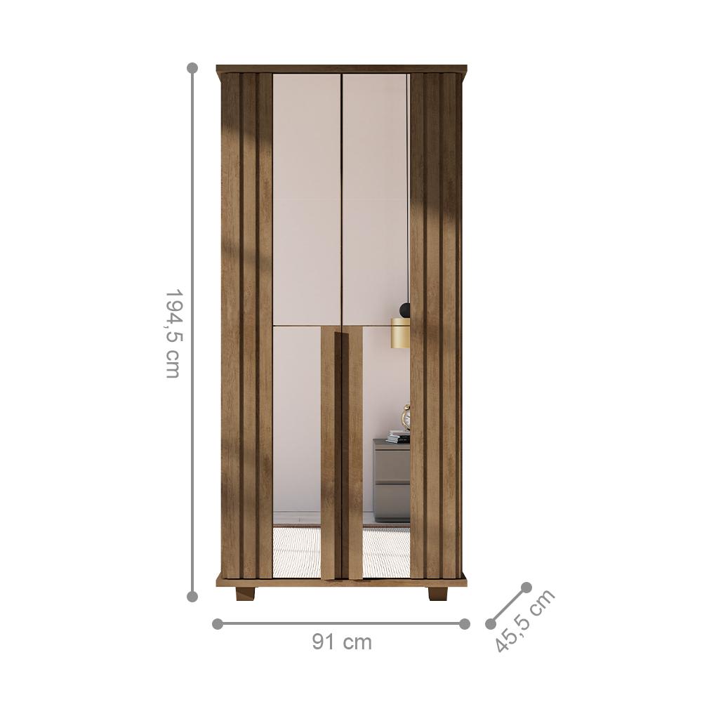 Sapateira com 2 Portas Friburgo Cinamomo