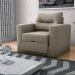Sofá Cama 1 Lugar Italo Suede Cappuccino
