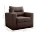 Sofá Cama 1 Lugar Italo Suede Marrom
