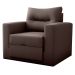 Sofá Cama 1 Lugar Italo Suede Marrom