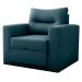 Sofá Cama 1 Lugar Italo Suede Petróleo 