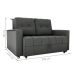 Sofá Cama 2 Lugares Duleek Veludo Maserati Chumbo