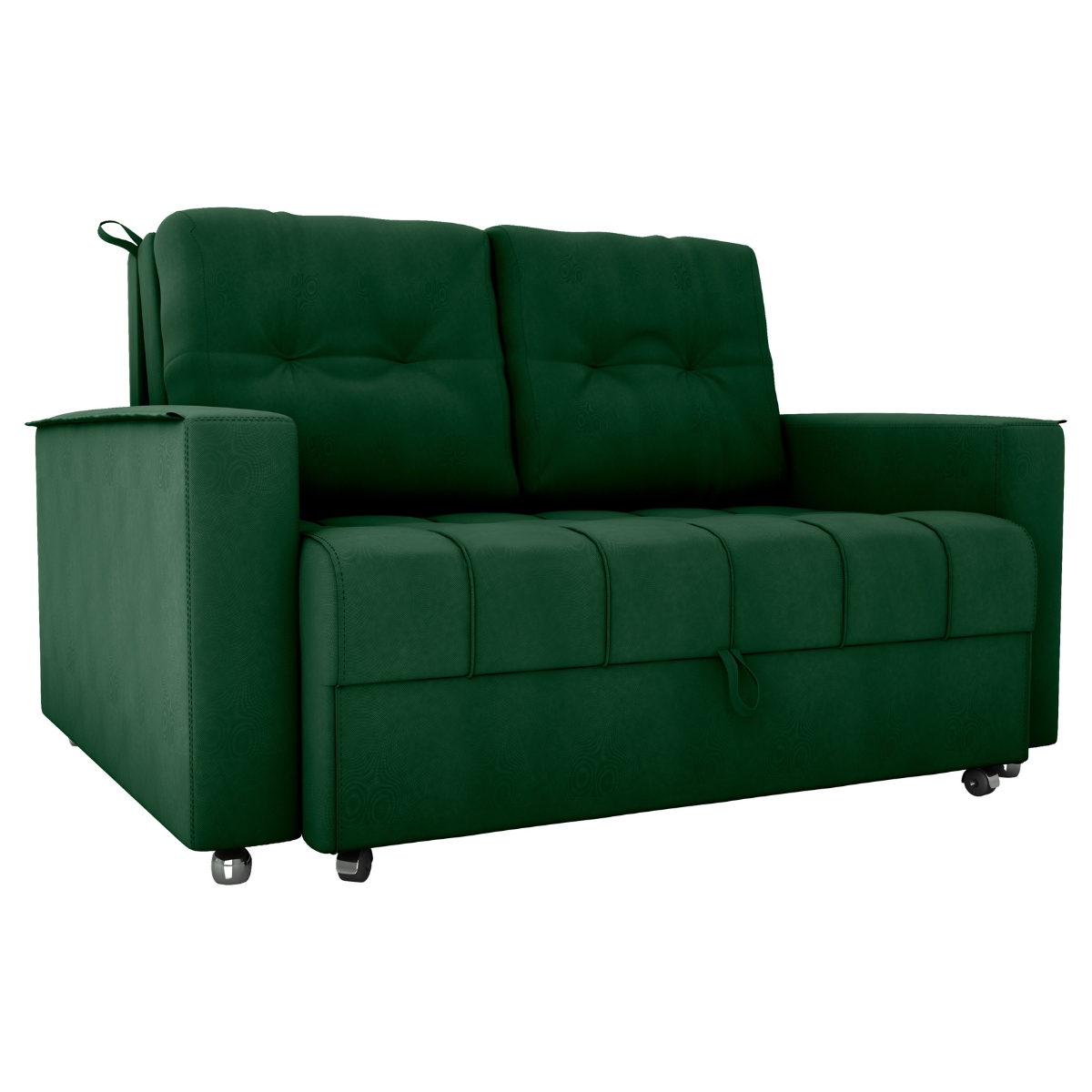 Sofá Cama 2 Lugares Duleek Veludo Maserati Verde
