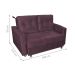 Sofá Cama 2 Lugares Duleek Veludo Rosê