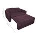 Sofá Cama 2 Lugares Duleek Veludo Rosê