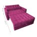 Sofá Cama 2 Lugares Duleek Veludo Turkey Marsala
