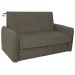 Sofá Cama 2 Lugares com Baú Swords Suede Cappuccino