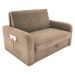 Sofá Cama com Baú 2 Lugares Harry Suede Bege