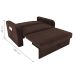 Sofá Cama com Baú 2 Lugares Harry Suede Marrom