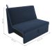 Sofá Cama para Descanso Alice Suede Azul