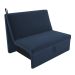 Sofá Cama para Descanso Alice Suede Azul