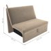 Sofá Cama para Descanso Galway Suede Bege