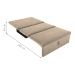 Sofá Cama para Descanso Galway Suede Bege