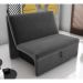 Sofá Cama para Descanso Galway Suede Cinza