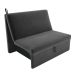 Sofá Cama para Descanso Galway Suede Cinza