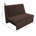 Sofá Cama para Descanso Galway Suede Marrom