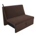 Sofá Cama para Descanso Galway Suede Marrom
