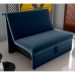 Sofá Cama para Descanso Galway Veludo Azul