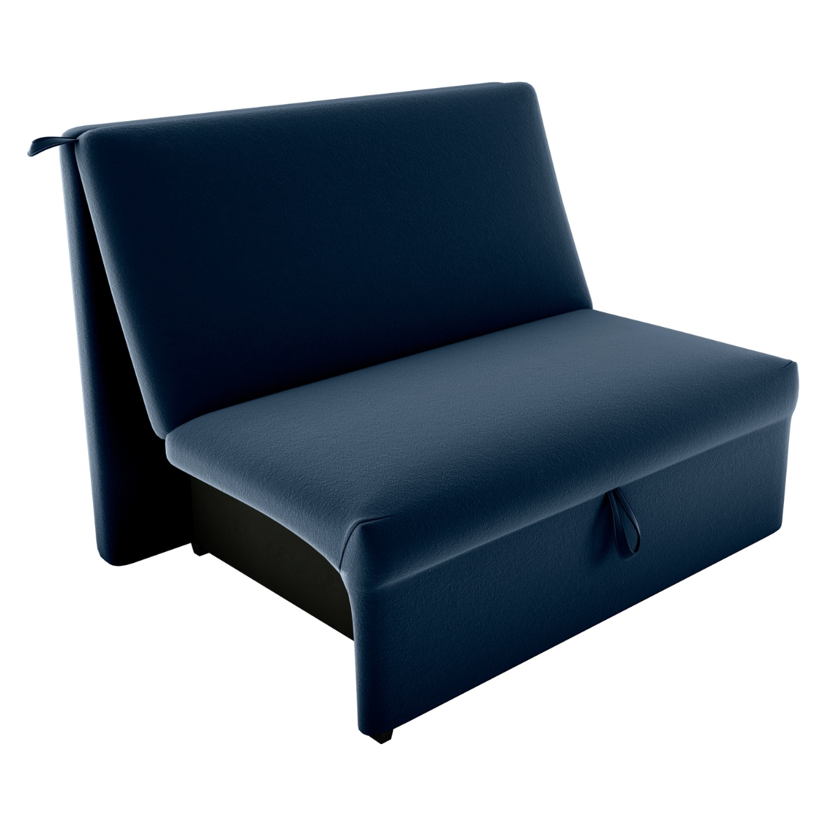 Sofá Cama para Descanso Galway Veludo Azul