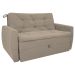 Sofá Cama para Sala de Estar Dingle Suede Bege