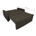 Sofá Cama para Sala de Estar Dingle Suede Cappuccino