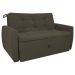 Sofá Cama para Sala de Estar Dingle Suede Cappuccino
