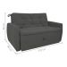 Sofá Cama para Sala de Estar Dingle Suede Cinza