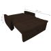 Sofá Cama para Sala de Estar Dingle Suede Marrom