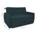Sofá Cama para Sala de Estar Dingle Suede Petróleo