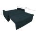 Sofá Cama para Sala de Estar Dingle Suede Petróleo
