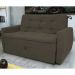 Sofá Cama para Sala de Estar Hiro Suede Cappuccino
