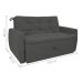 Sofá Cama para Sala de Estar Hiro Suede Cinza